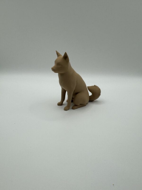 Shiba Inu 3D Figurine – Stylish, Single-Colour Japanese Dog Model - Image 3