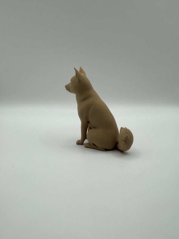 Shiba Inu 3D Figurine – Stylish, Single-Colour Japanese Dog Model - Image 4