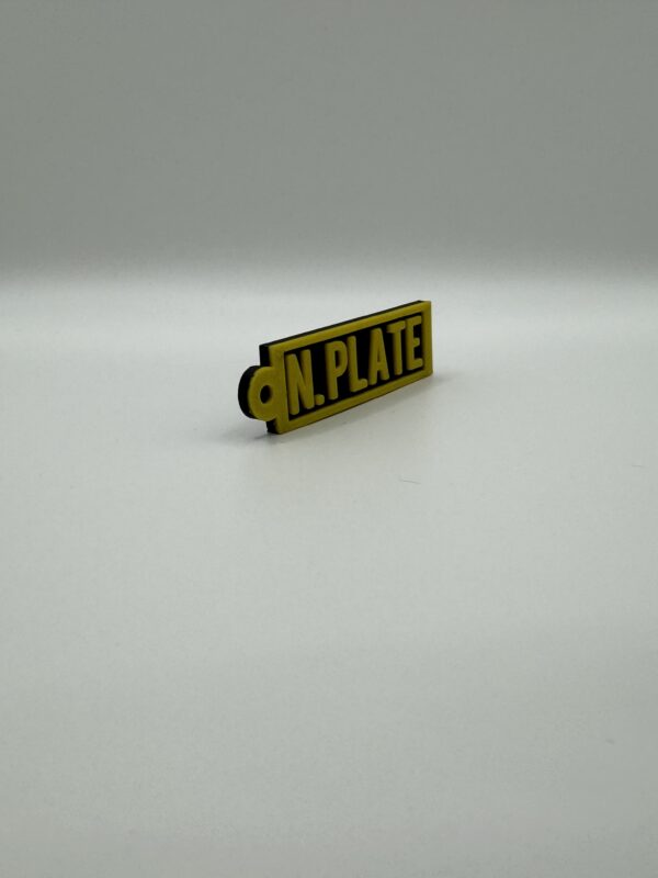 ? Personalised 3D Rubber Number Plate Keyring – Custom Name or Registration - Image 7