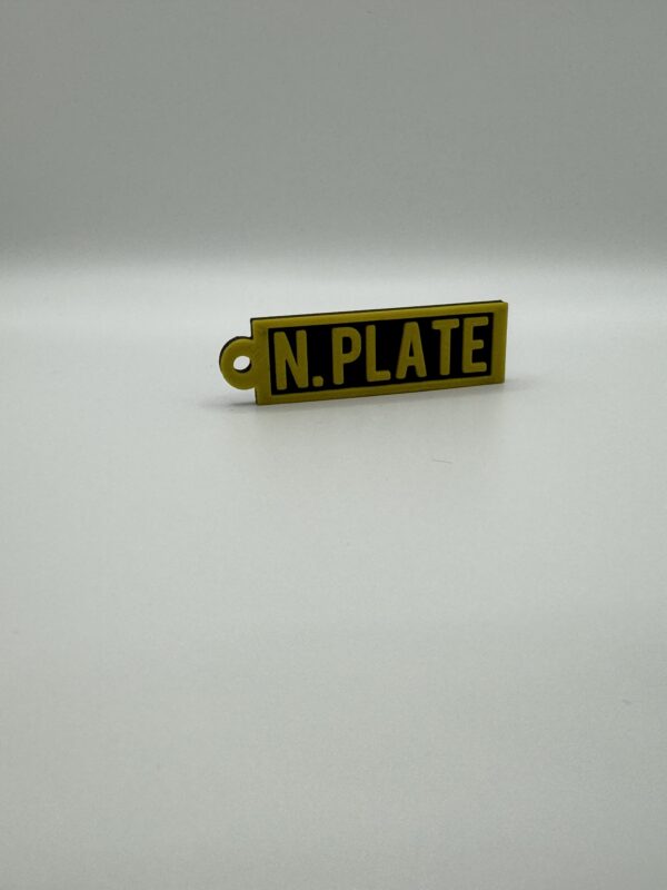 ? Personalised 3D Rubber Number Plate Keyring – Custom Name or Registration - Image 8