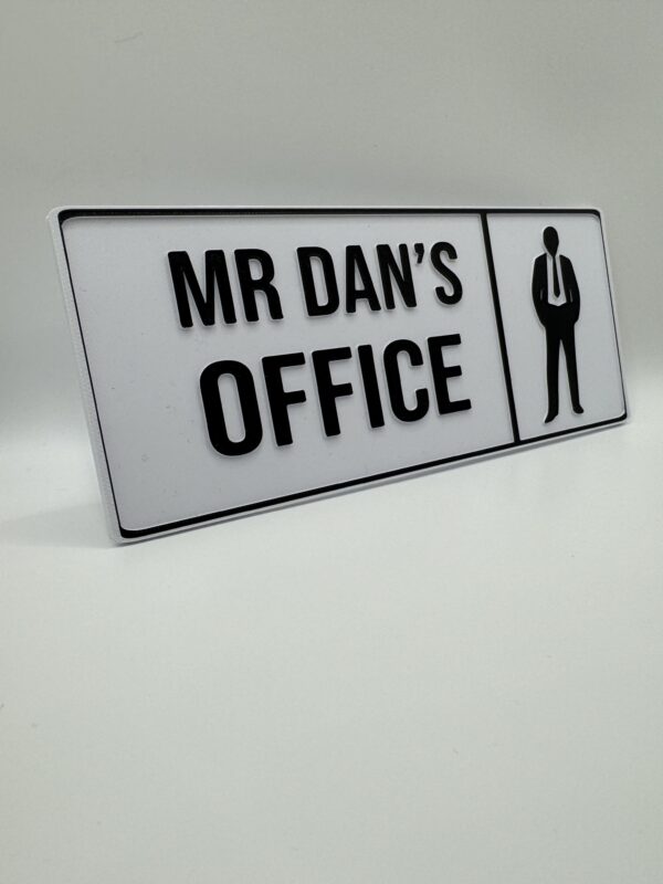 Personalised 3D Office Door Sign – Custom Nameplate with Icon - Image 7