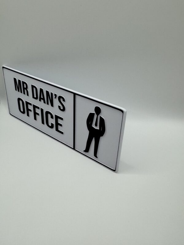 Personalised 3D Office Door Sign – Custom Nameplate with Icon - Image 8
