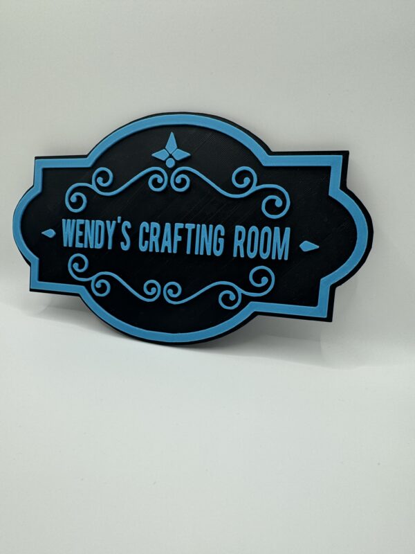 3D Custom Craft Room Door Sign, Dual-Colour Personalised Plaque - Image 8