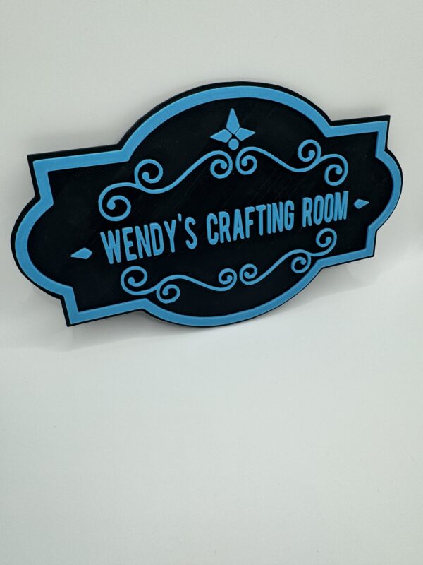 3D Custom Craft Room Door Sign, Dual-Colour Personalised Plaque - Image 6