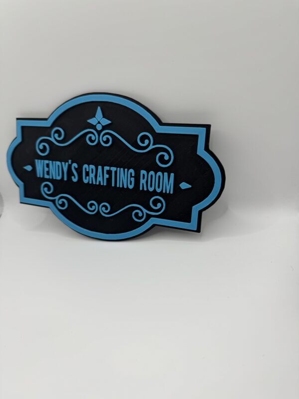 3D Custom Craft Room Door Sign, Dual-Colour Personalised Plaque - Image 10