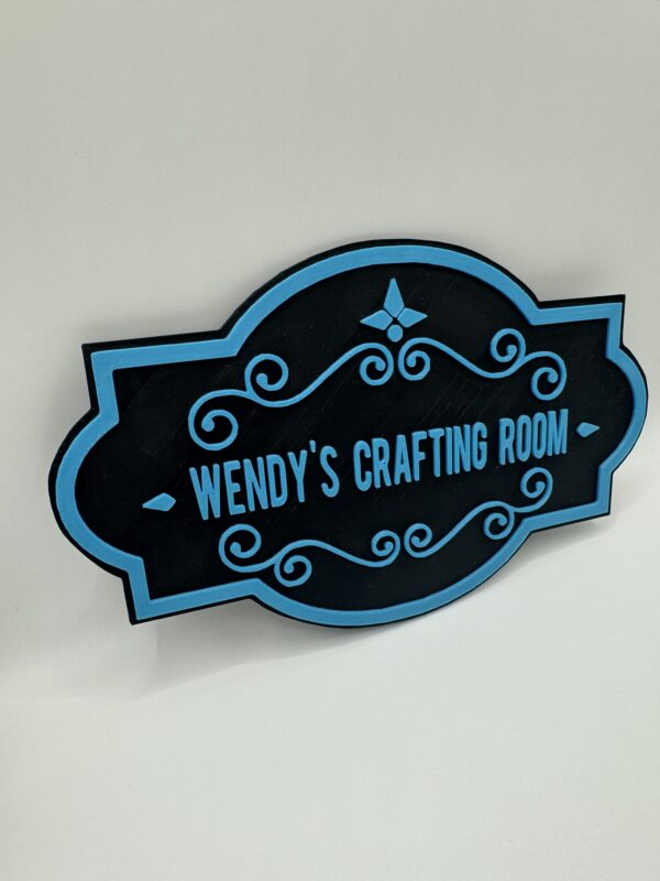 3D Custom Craft Room Door Sign, Dual-Colour Personalised Plaque - Image 13