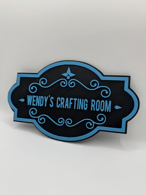 3D Custom Craft Room Door Sign, Dual-Colour Personalised Plaque - Image 12