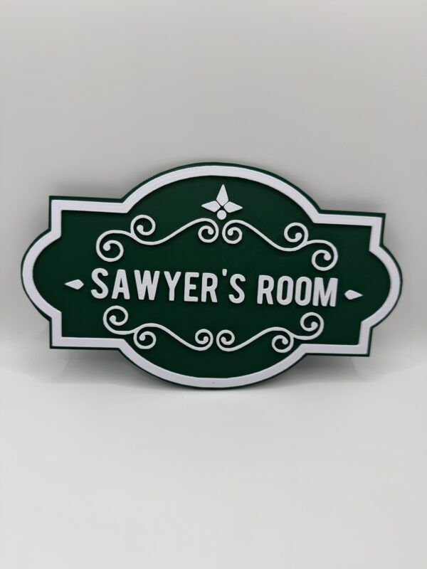 Custom 3D Room Door Sign, Dual-Colour Personalised Name Plaque - Image 4