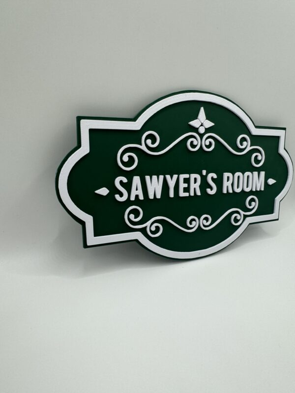 Custom 3D Room Door Sign, Dual-Colour Personalised Name Plaque - Image 5