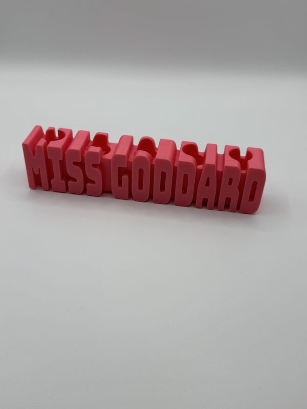 ? Personalised 3D Teacher Desk Name Sign – Custom Classroom Decor - Image 2