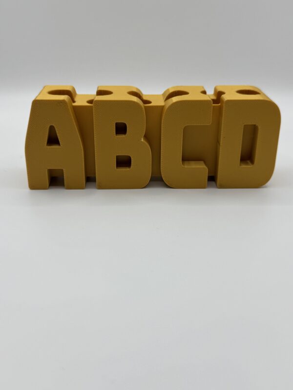 ? 3D Alphabet Block Pen Holder – ABCD Desk Organiser for Kids - Image 2