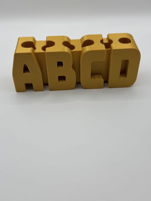 ? 3D Alphabet Block Pen Holder – ABCD Desk Organiser for Kids - Image 3
