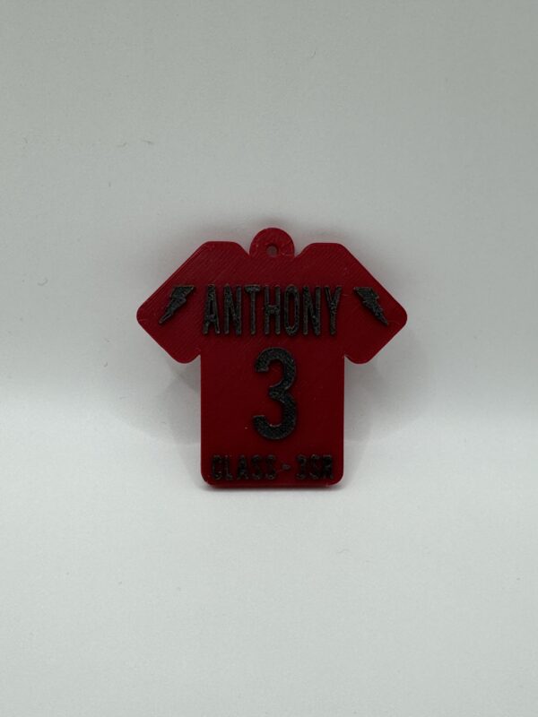 ? Custom 3D Sports Jersey Keychain – Personalised Name & Number - Image 4