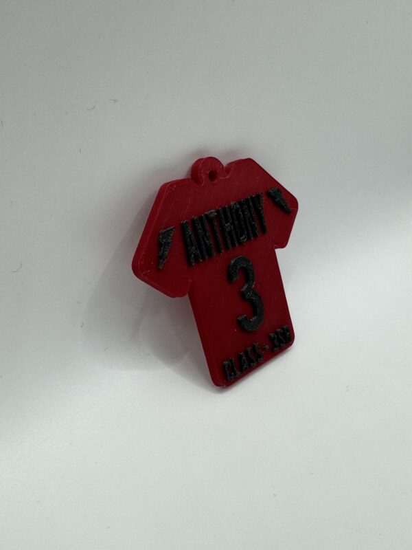 ? Custom 3D Sports Jersey Keychain – Personalised Name & Number - Image 5