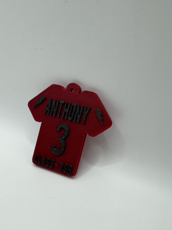 ? Custom 3D Sports Jersey Keychain – Personalised Name & Number - Image 6
