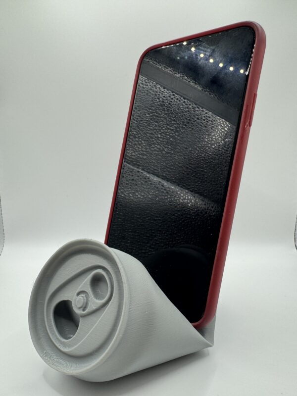 ? Crushed Can 3D Phone Stand – Fun and Quirky Desk Accessory - Image 7