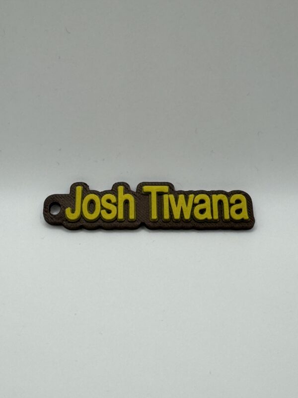 Personalised Dual Colour Rubber Keyring - Image 6