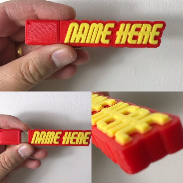 Personalised 3D USB Flash Drive – Custom Name - Image 2