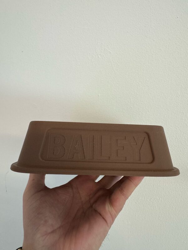 Personalised 3D Dog Bowl with Imprinted Name - Image 2