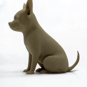 Chihuahua 3D Figurine – Tiny Dog, Big Personality in Solid Colour