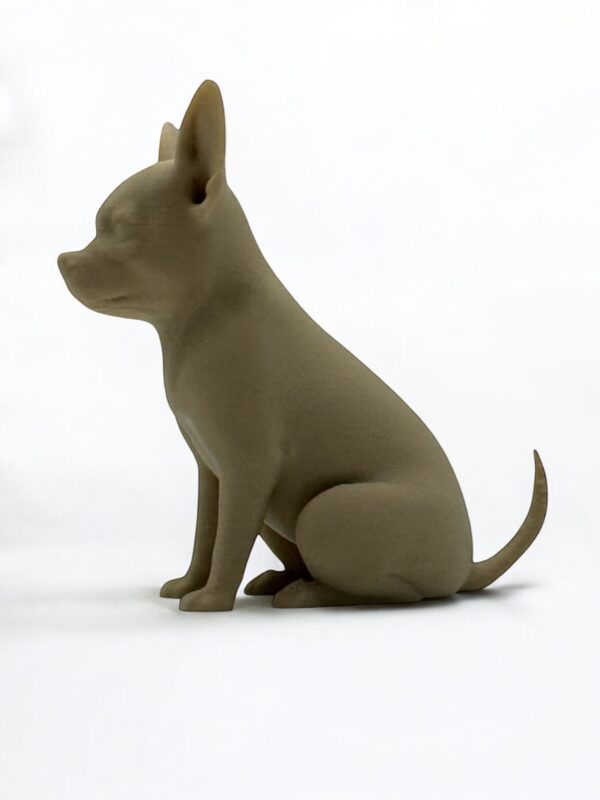 Chihuahua 3D Figurine – Tiny Dog, Big Personality in Solid Colour