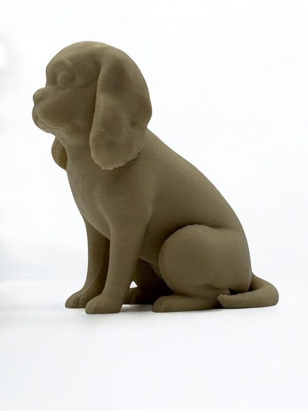 King Charles Spaniel 3D Figurine – Elegant Solid Colour Dog Sculpture