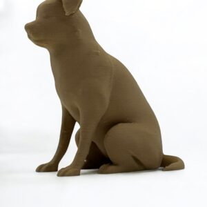 Border Collie 3D Figurine – Energetic & Elegant Solid Colour Sculpture