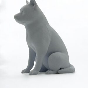 Husky 3D Figurine – Bold & Beautiful Solid Colour Dog Sculpture