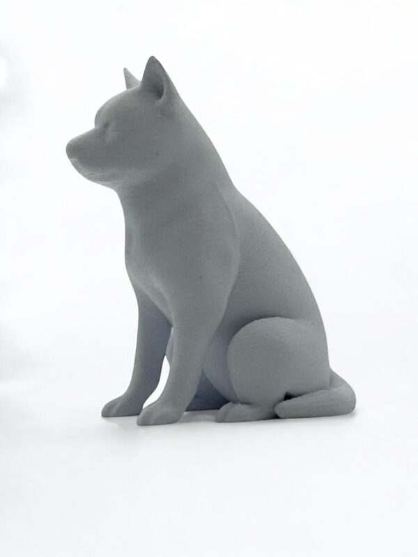Husky 3D Figurine – Bold & Beautiful Solid Colour Dog Sculpture