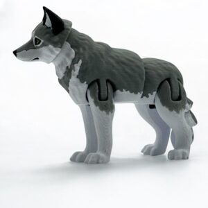 3D Wolf Figurine