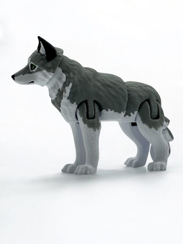 3D Wolf Figurine
