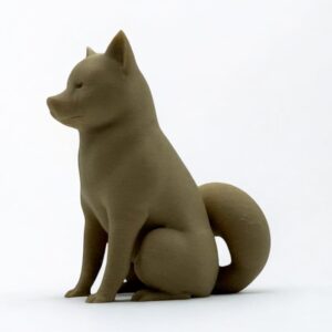 Shiba Inu 3D Figurine – Stylish, Single-Colour Japanese Dog Model