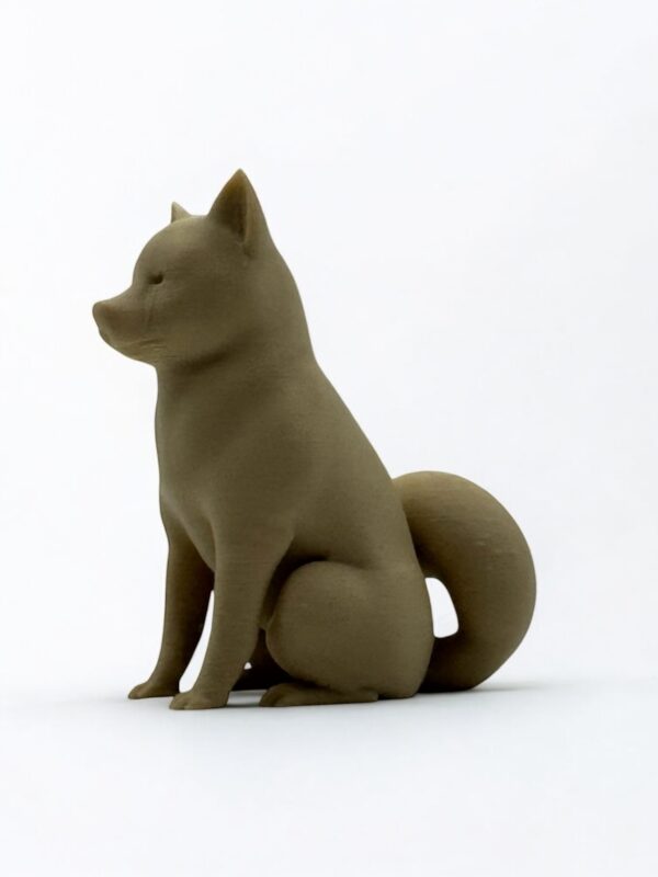 Shiba Inu 3D Figurine – Stylish, Single-Colour Japanese Dog Model