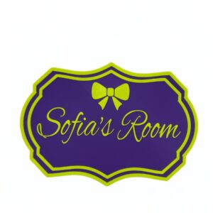 personalised playroom door decor