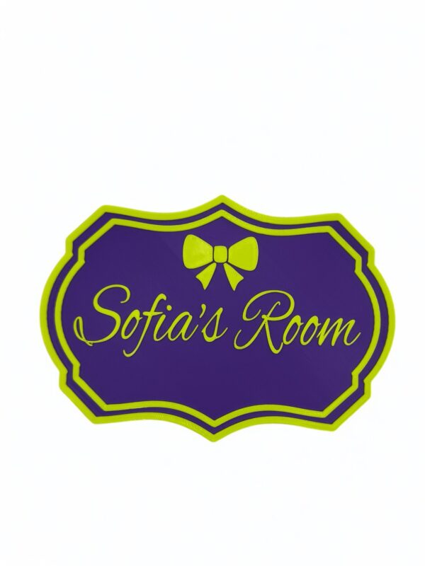 personalised playroom door decor