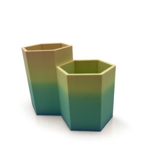g3D radient hexagonal pot UK