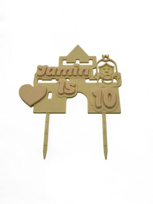 fairy tale cake topper with name