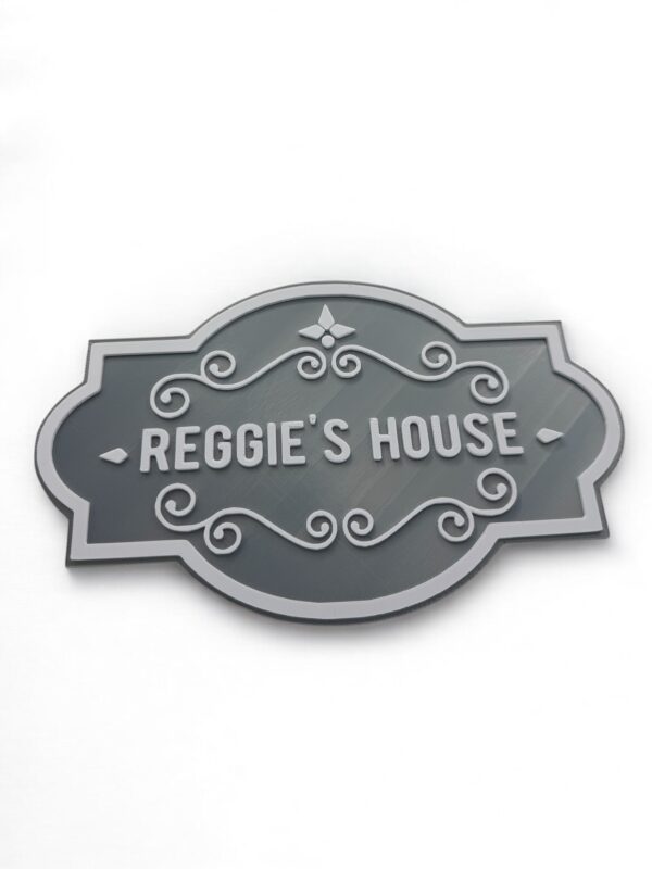 custom 3D printed bedroom name plaque