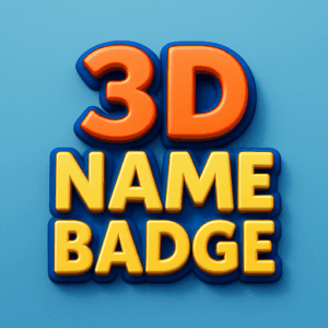3D Name Badge