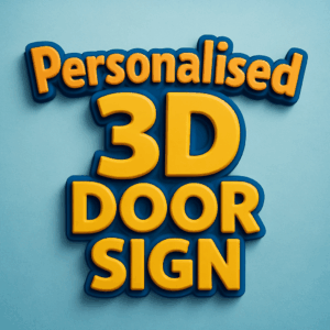 Personalised 3D door sign
