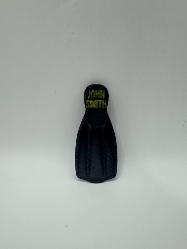 ? Personalised 3D Rubber Diving Fin Keyring – Custom 3D Gift for Scuba Divers & Ocean Lovers - Image 4
