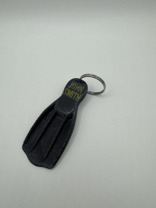 ? Personalised 3D Rubber Diving Fin Keyring – Custom 3D Gift for Scuba Divers & Ocean Lovers - Image 11