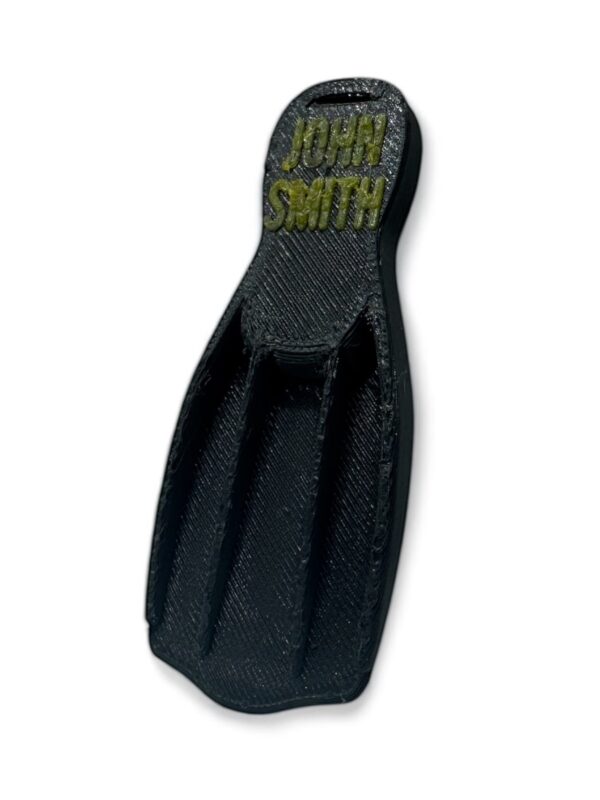 ? Personalised 3D Rubber Diving Fin Keyring – Custom 3D Gift for Scuba Divers & Ocean Lovers - Image 2