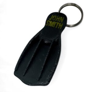 ? Personalised 3D Rubber Diving Fin Keyring – Custom 3D Gift for Scuba Divers & Ocean Lovers